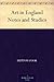 Art in England Notes and Studies
