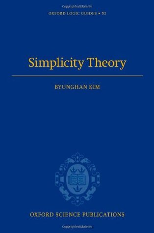 Simplicity Theory (Oxford Logic Guides)