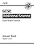 GCSE Additional Science Edexcel Answers (for Workbook) - Higher (A*-G Course)
