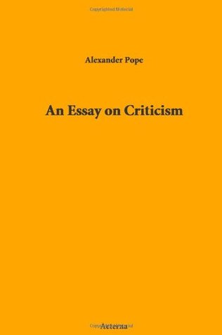 An Essay on Criticism