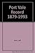 Port Vale Record 1879-1993 by Jeff Kent