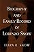 Biography and Family Record of Lorenzo Snow