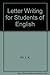 Letter Writing for Students of English