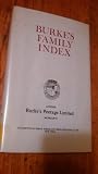 Burke's family index (Burke's series)