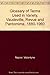 Glossary of Terms Used in Variety, Vaudeville, Revue and Pant... by Valantyne Napier