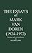 The Essays of Mark Van Doren, 1924-1972 (Contributions in American Studies)