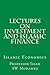 Lectures on Investment and Islamic Finance: Islamic Economics