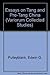 Essays on Tang and Pre-Tang...