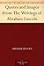 Quotes and Images From The Writings of Abraham Lincoln