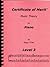 Certificate of Merit Music Theory for Piano Lv 3