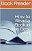 How to Read a Book in the Best Way