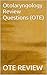 Otolaryngology Review Questions (OTE)
