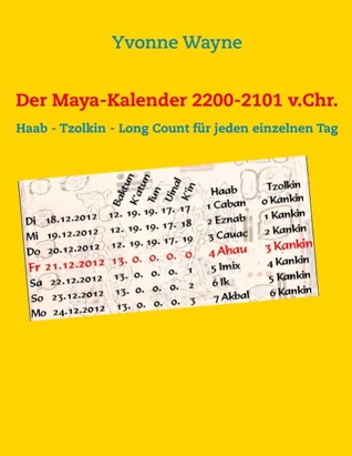Der Maya-Kalender 2200-2101 v.Chr.: Haab - Tzolkin - Long Count für jeden einzelnen Tag