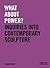 What about Power?: Inquiries into Contemporary Sculpture