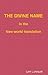 The Divine Name in the New ...