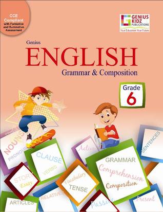 Genius Kidz English Grammar  & Compositions 6 Book