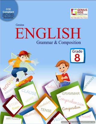 Genius Kidz English Grammar  & Compositions 8 Book