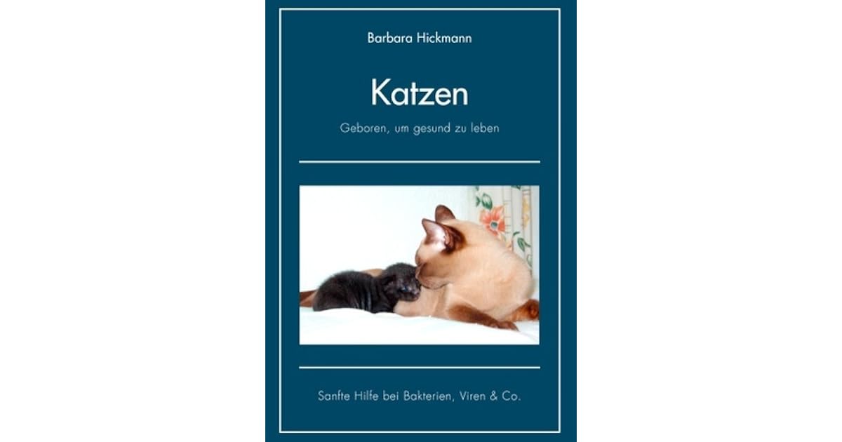 Katzen Geboren Um Gesund Zu Leben Sanfte Hilfe Bei Bakterien