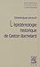 L'epistemologie Historique De Gaston Bachelard (Bibliotheque ... by Dominique Lecourt