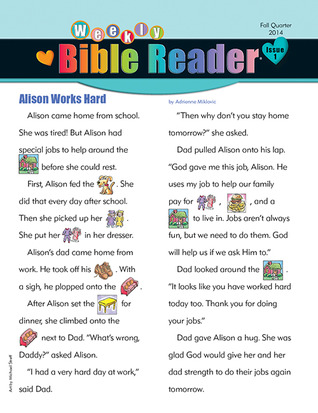 Weekly Bible Reader - Fall 2014 (Heartshaper Children's Curriculum)