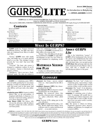 GURPS Lite