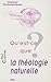 Qu'est-ce que la theologie naturelle? (Chemins Philosophiques) (French Edition)