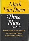 Mark Van Doren: Three Plays