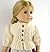 Bavarian Folk Style Dirndl Jacket for 18 inch Dolls, Knitting Pattern