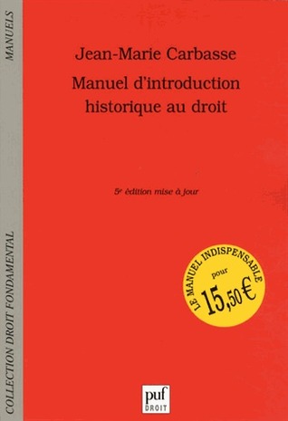 Manuel d'introduction historique au droit (Paperback)