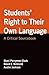 Students' Right to Their Own Language by Staci Perryman-Clark