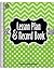Teacher Created Resources TCR2384 Lime Chevrons and Dots Lesson Plan & Record Book, Paper, Lime Green/Black 8.5 x 11 Inches