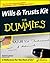 Wills and Trusts Kit for Dummies by Aaron Larson