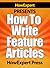 How To Write a Feature Article