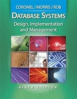 Database Systems: Design, Implementation, and Management