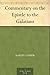 Commentary on the Epistle to the Galatians