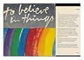 To Believe in Things. Words by Joseph Pintauro; Pages by Corita Kent