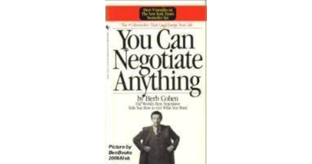 You Can Negotiate Anything by Herb Cohen
