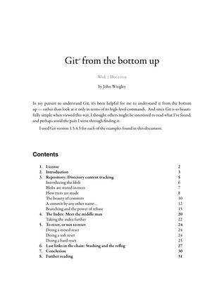 Git from the bottom up (ebook)