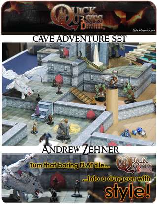 PRINTABLE 3D Dungeon Tiles: Master DM set - for Dungeons and Dragons, D, Gurps, Warhammer, or other RPG