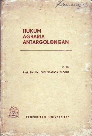 Hukum Agraria Antargolongan