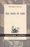 Que nada se sabe