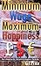Minimum Wage Maximum Happiness: How I changed my life. From Poverty to Happiness. Day by Day.