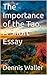 The Importance of the Tao, A Short Essay