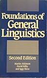 Foundations of General Linguistics