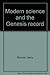 Modern science and the Genesis record