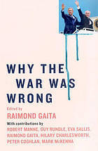 Why the War Was Wrong