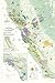 Wine Map of California by Steve De Long