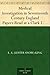 Medical Investigation in Seventeenth Century England Papers Read at a Clark Library Seminar, October 14, 1967