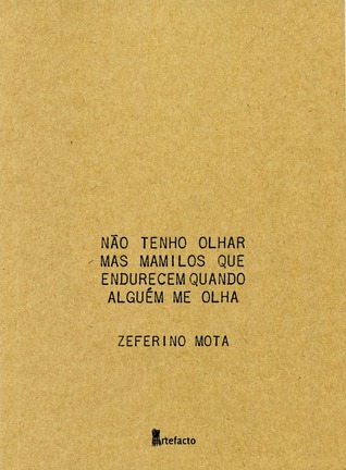 Não tenho olhar mas mamilos  que endurecem quando alguém me olha
