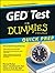 GED Test For Dummies, Quick Prep by Murray Shukyn